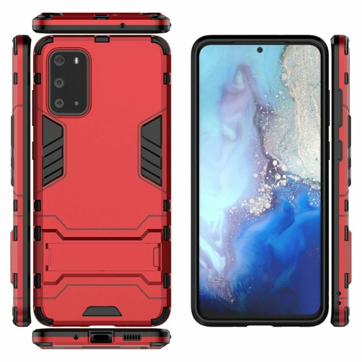 Защитный чехол UniCase Hybrid для Samsung Galaxy S20 (G980) - Red: фото 3 из 5