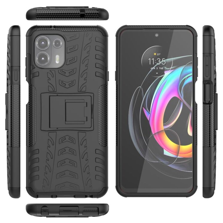 Защитный чехол UniCase Hybrid X для Motorola Edge 20 Lite - Black: фото 5 из 11