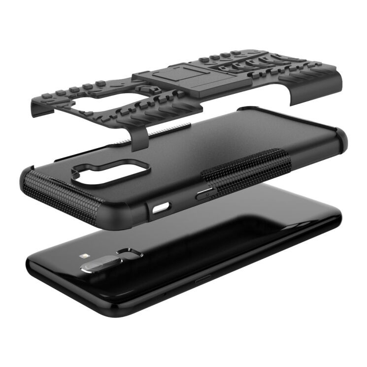 Протиударний чохол UniCase Hybrid X для Samsung Galaxy J8 2018 (J810) - Black: фото 10 з 12