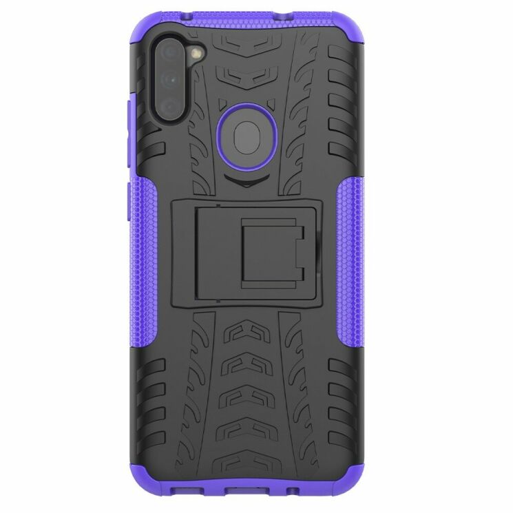 Защитный чехол UniCase Hybrid X для Samsung Galaxy M11 (M115) / Galaxy A11 (A115) - Purple: фото 4 из 18