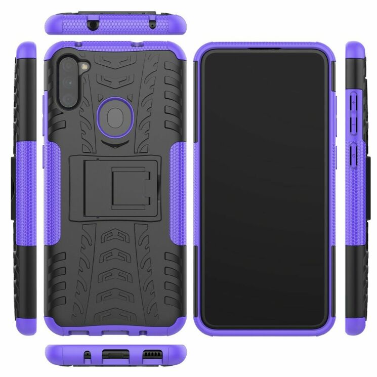 Защитный чехол UniCase Hybrid X для Samsung Galaxy M11 (M115) / Galaxy A11 (A115) - Purple: фото 2 из 18