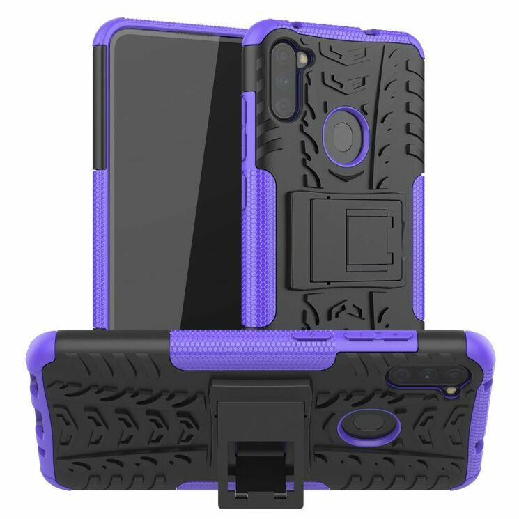 Защитный чехол UniCase Hybrid X для Samsung Galaxy M11 (M115) / Galaxy A11 (A115) - Purple: фото 1 из 18