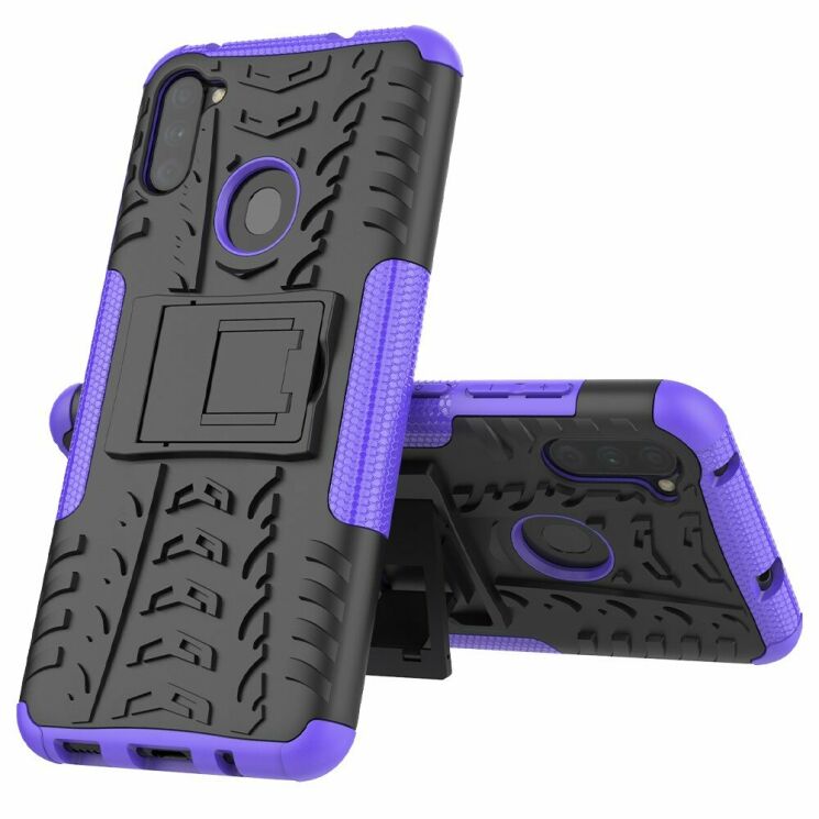 Защитный чехол UniCase Hybrid X для Samsung Galaxy M11 (M115) / Galaxy A11 (A115) - Purple: фото 3 из 18