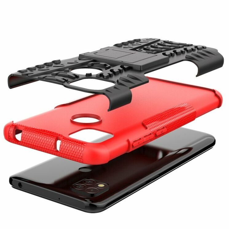 Защитный чехол UniCase Hybrid X для Xiaomi Redmi 9C / Redmi 10A - Red: фото 6 из 10