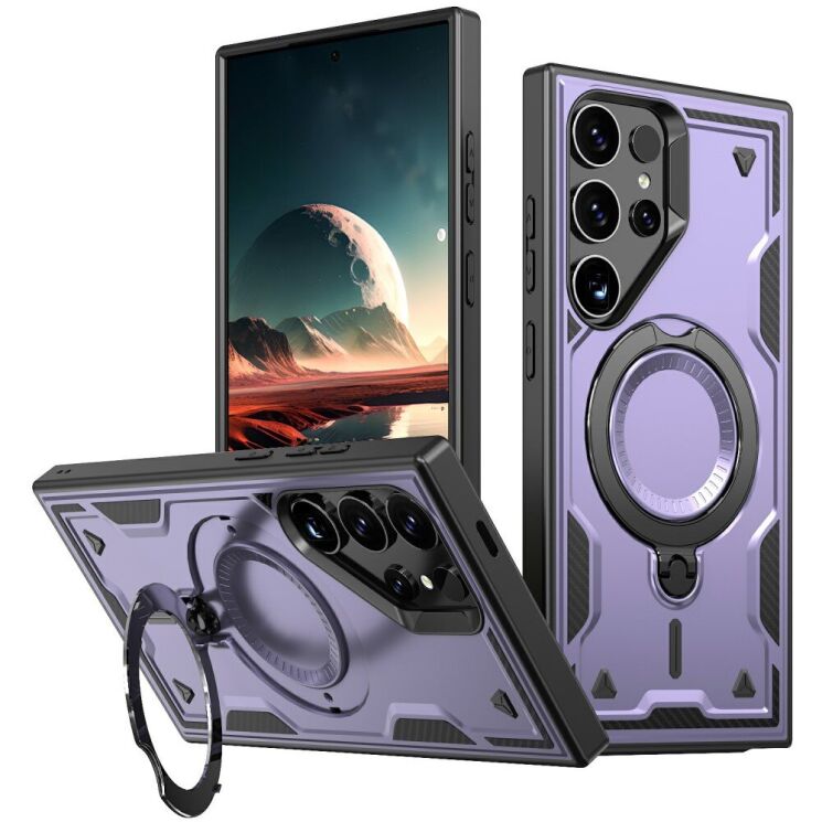 Защитный чехол UniCase Lander Armor для Samsung Galaxy S25 Ultra (S938) - Purple: фото 1 из 6