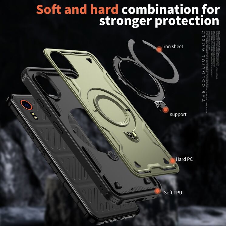 Захисний чохол UniCase Lander Armor для Samsung Galaxy Xcover 7 (G556) - Olive Green: фото 6 з 6