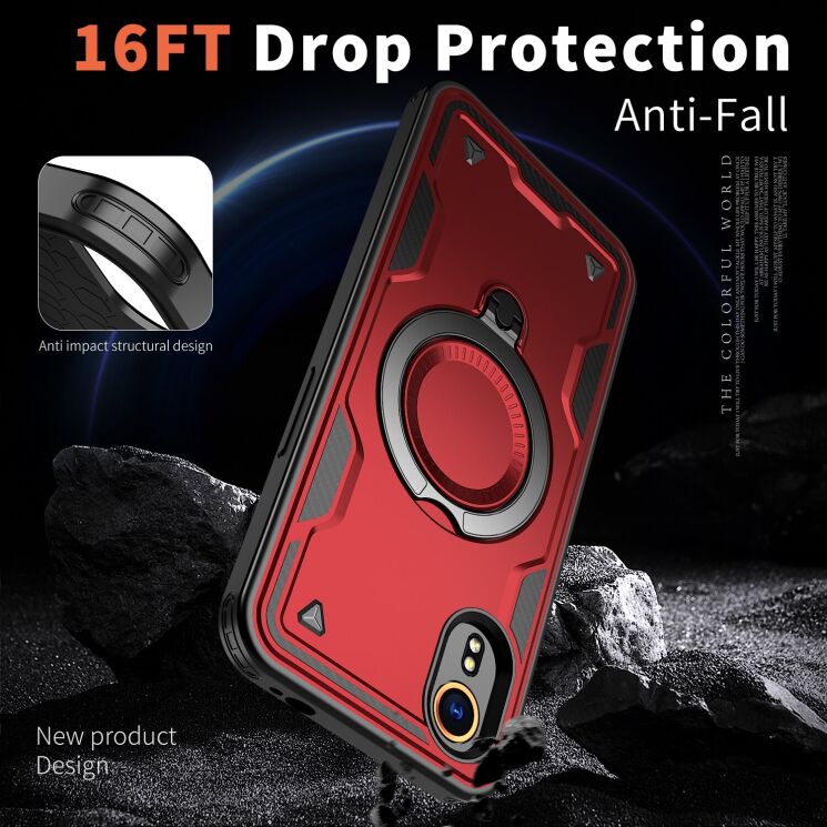 Захисний чохол UniCase Lander Armor для Samsung Galaxy Xcover 7 (G556) - Olive Green: фото 4 з 6