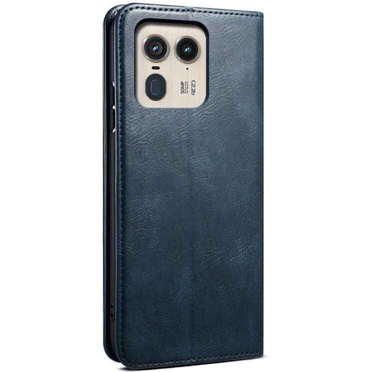 Защитный чехол UniCase Leather Wallet для Motorola Edge 50 Ultra - Blue: фото 6 из 6
