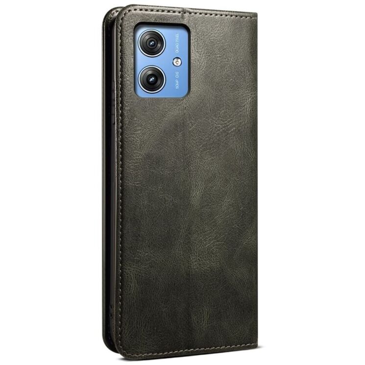 Захисний чохол UniCase Leather Wallet для Motorola G55 - Green: фото 6 з 7
