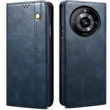 Защитный чехол UniCase Leather Wallet для Realme 11 Pro / 11 Pro+ - Blue: фото 1 из 7