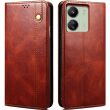 Защитный чехол UniCase Leather Wallet для Xiaomi Redmi 13C / Poco C65 - Brown (342535Z)