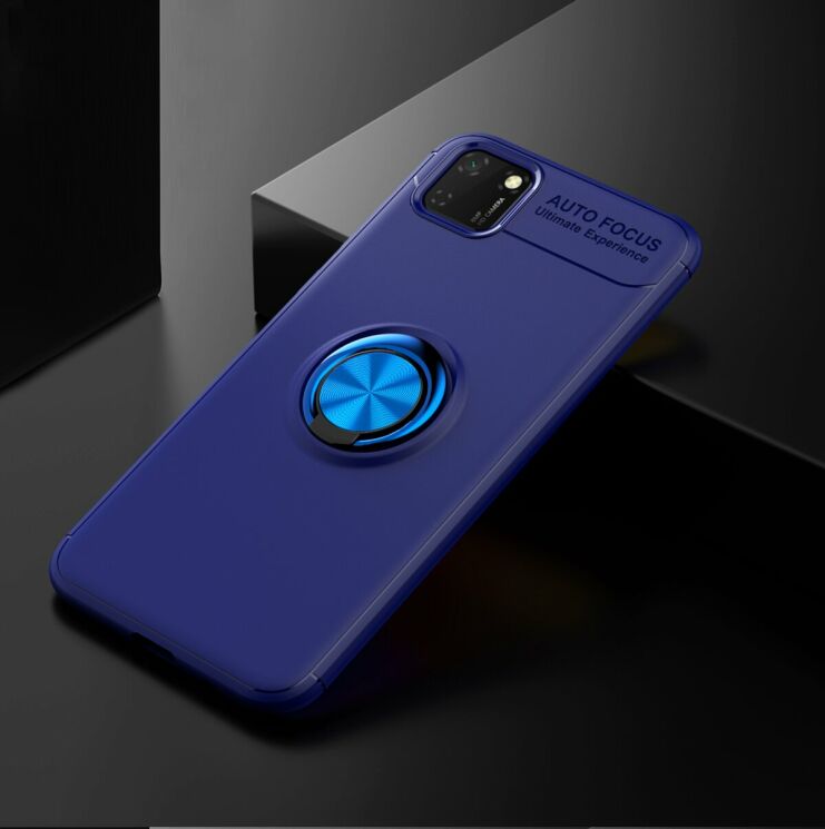 Защитный чехол UniCase Magnetic Ring для Huawei Y5p - Blue: фото 2 из 15