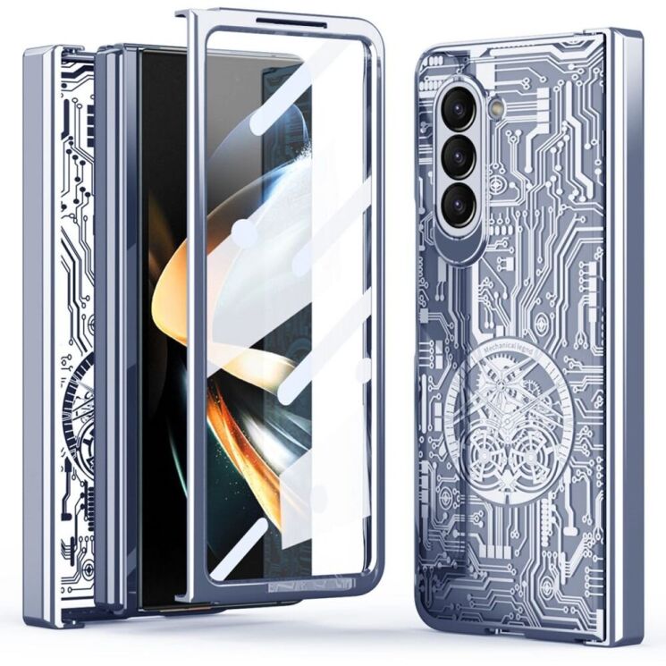 Захисний чохол UniCase Mechanical Legend для Samsung Galaxy Fold 5 - Blue: фото 2 з 13