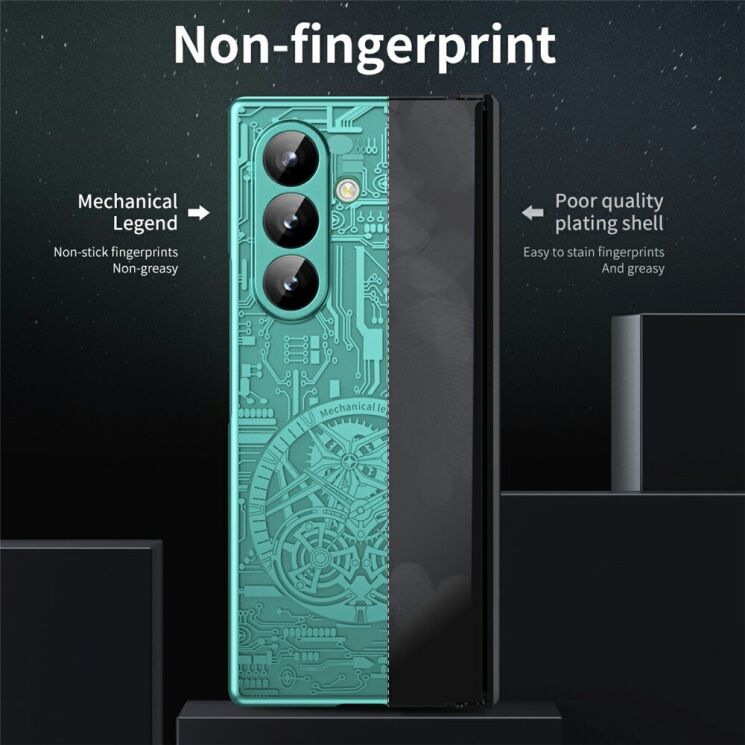 Захисний чохол UniCase Mechanical Legend для Samsung Galaxy Fold 7 - Green: фото 6 з 7