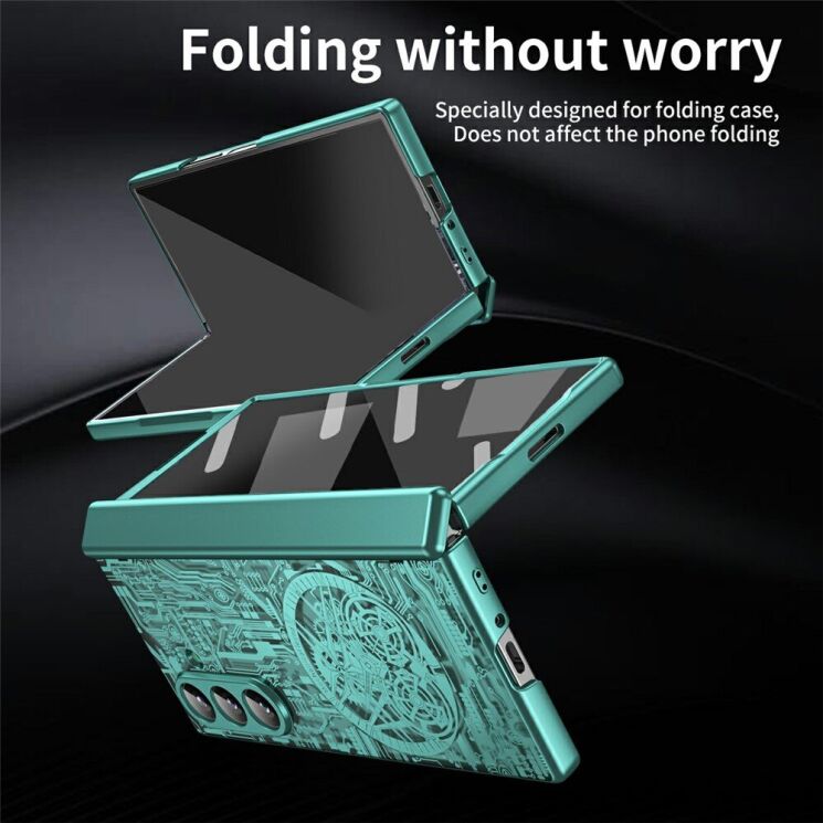 Захисний чохол UniCase Mechanical Legend для Samsung Galaxy Fold 7 - Green: фото 7 з 7