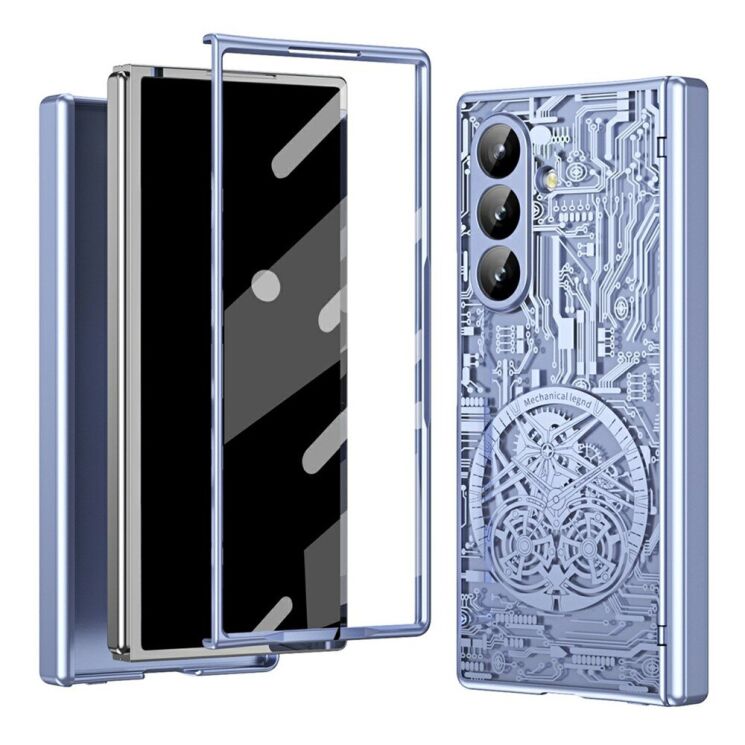 Захисний чохол UniCase Mechanical Legend для Samsung Galaxy Fold 7 - Blue: фото 1 з 7