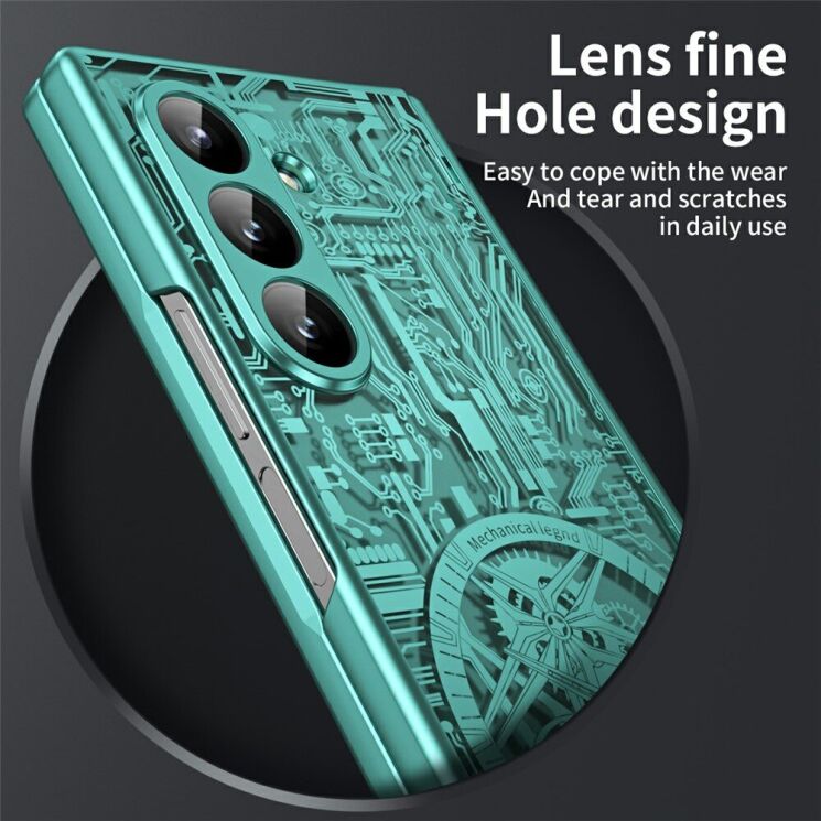 Захисний чохол UniCase Mechanical Legend для Samsung Galaxy Fold 7 - Green: фото 4 з 7