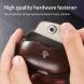 Защитный чехол UniCase Retro Cover для Huawei FreeBuds Pro 5 / Pro 4 / Pro 3 - Dark Brown (410701DZ). Фото 4 из 12