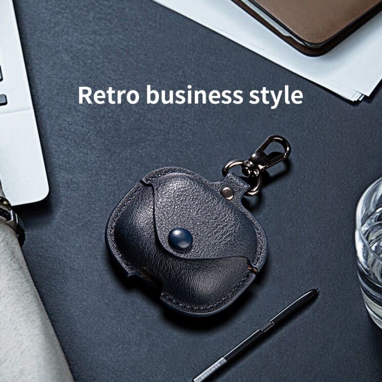 Защитный чехол UniCase Retro Cover для Xiaomi Redmi Buds 6 Active - Dark Brown: фото 6 из 7