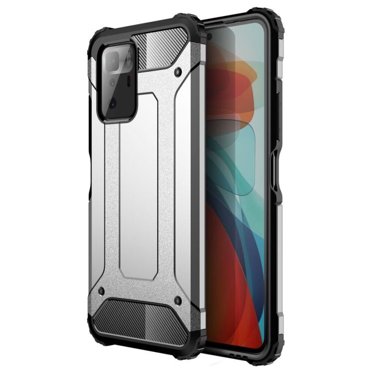 Защитный чехол UniCase Rugged Guard для Xiaomi Poco X3 GT / Redmi Note 10 Pro 5G - Silver: фото 1 из 7