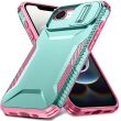 Защитный чехол UniCase Shuttle Guard для Apple iPhone 16e - Green / Pink (378226GP)