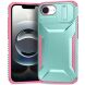 Защитный чехол UniCase Shuttle Guard для Apple iPhone 16e - Green / Pink (378226GP). Фото 2 из 7