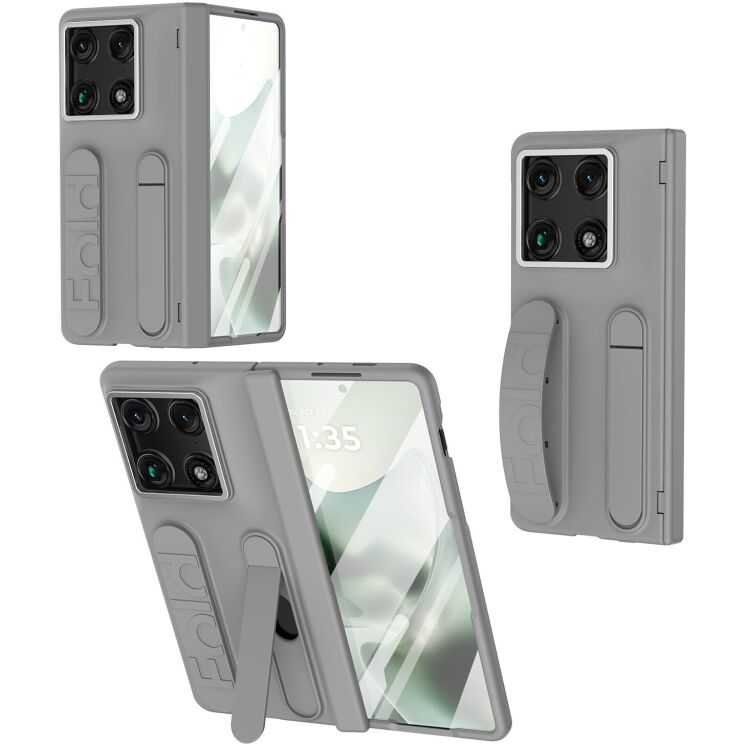 Защитный чехол UniCase Wrist Stand (FF) для Motorola Razr Fold - Grey: фото 4 из 15