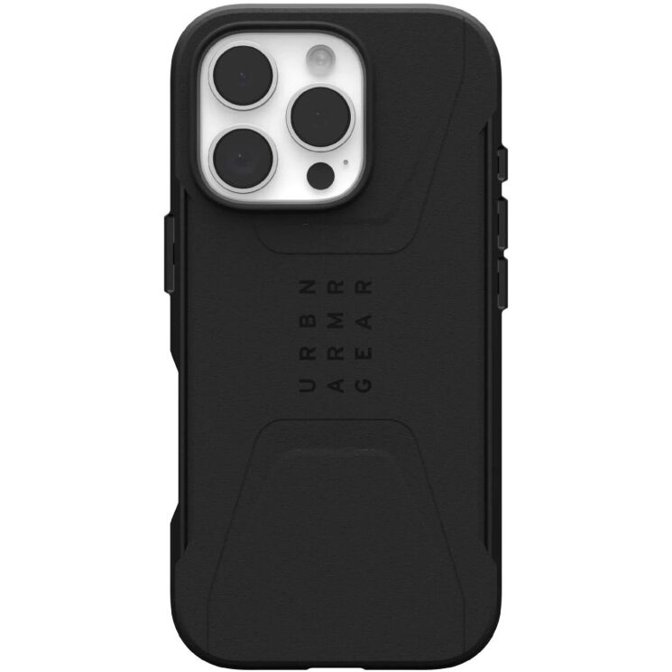 Захисний чохол URBAN ARMOR GEAR (UAG) Civilian MagSafe для Apple iPhone 16 Pro - Black: фото 1 з 13