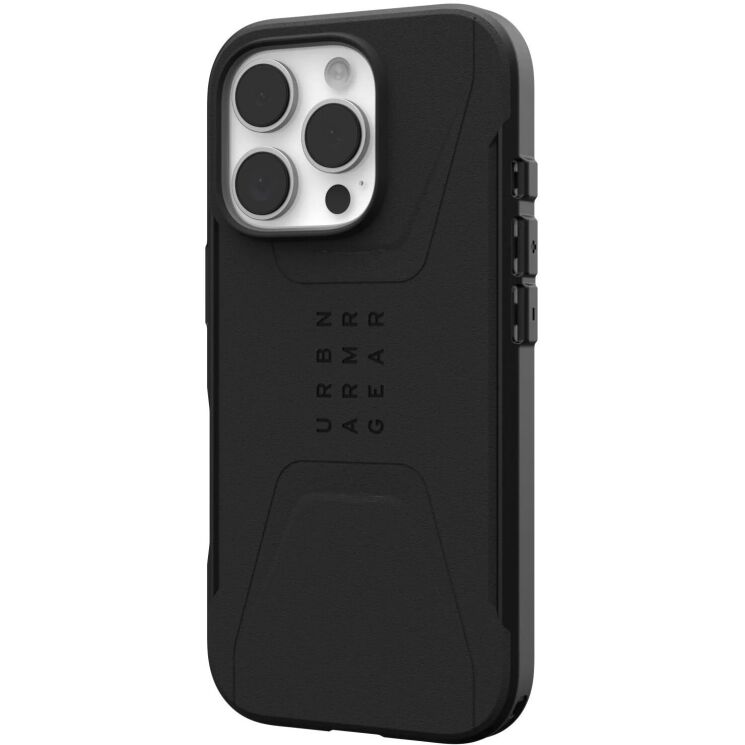 Захисний чохол URBAN ARMOR GEAR (UAG) Civilian MagSafe для Apple iPhone 16 Pro - Black: фото 2 з 13