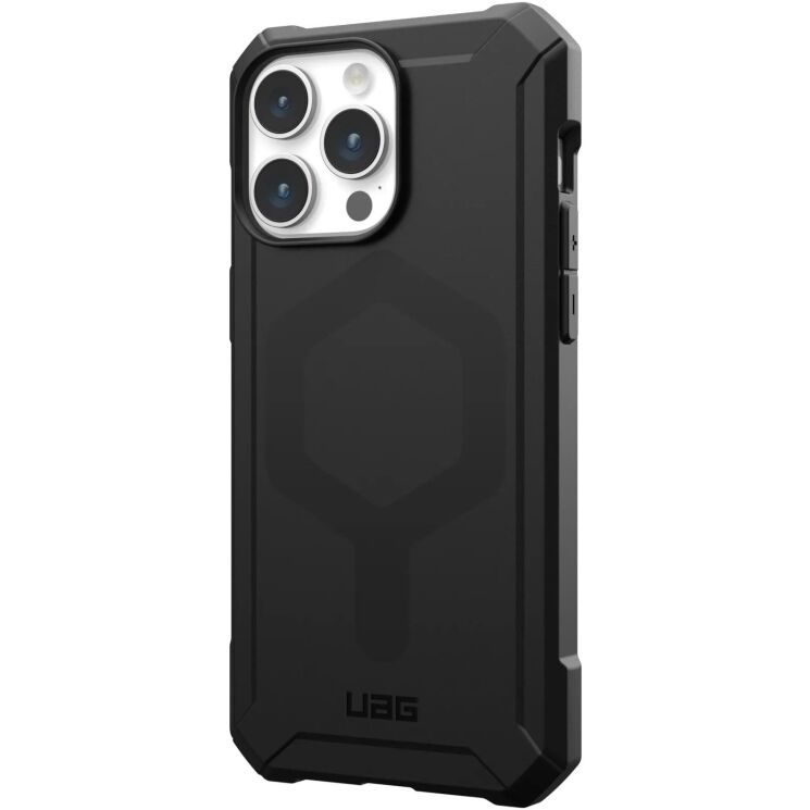 Защитный чехол URBAN ARMOR GEAR (UAG) Essential Armor MagSafe для Apple iPhone 15 Pro Max - Black: фото 2 из 10