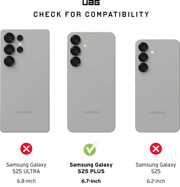 Защитный чехол URBAN ARMOR GEAR (UAG) Plyo для Samsung Galaxy S25 Plus (S936) 214490114343 - Ice: фото 8 из 8