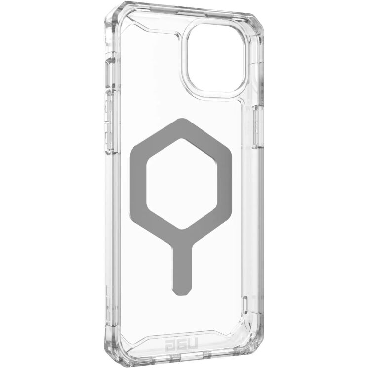 Защитный чехол URBAN ARMOR GEAR (UAG) Plyo Magsafe для Apple iPhone 15 Plus - Ice Silver: фото 9 из 10