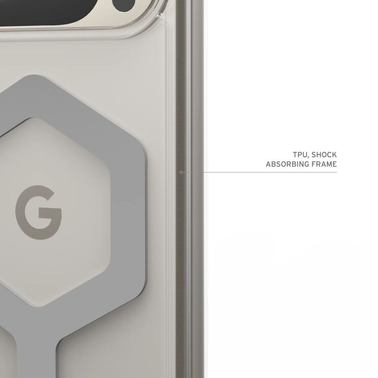 Защитный чехол URBAN ARMOR GEAR (UAG) Plyo MagSafe для Google Pixel 9 Pro - Ice / Silver: фото 12 из 14