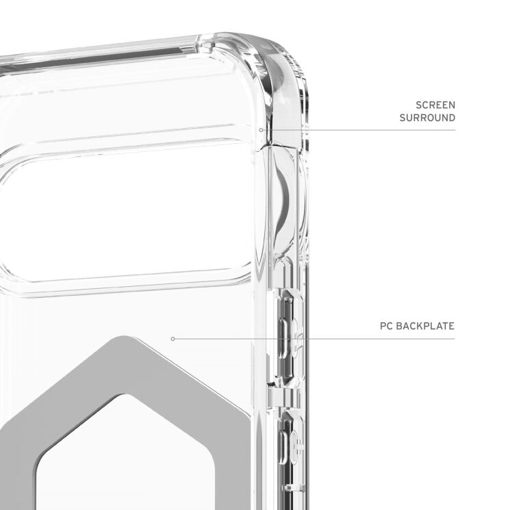 Защитный чехол URBAN ARMOR GEAR (UAG) Plyo MagSafe для Google Pixel 9 Pro - Ice / Silver: фото 13 из 14