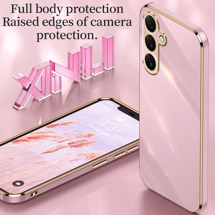 Защитный чехол XINLI Porcelain Design для Samsung Galaxy S26 (S942) - Cyan: фото 3 из 6