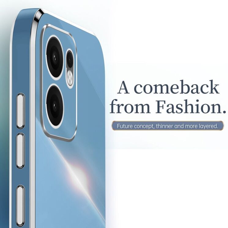 Защитный чехол XINLI Porcelain Magnetic для OPPO Reno 13 F/FS 5G - Blue: фото 6 из 7