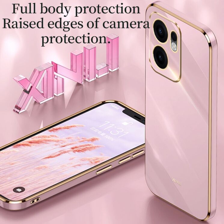 Защитный чехол XINLI Porcelain Magnetic для OPPO Reno 13 F/FS 5G - Blue: фото 5 из 7