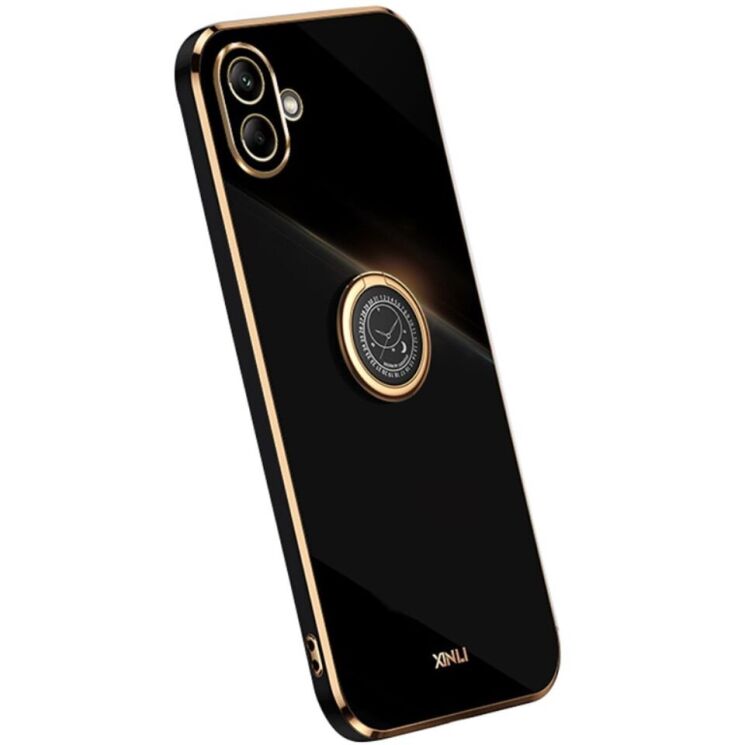 Захисний чохол XINLI Porcelain Ring для Samsung Galaxy A06 (A065) - Black: фото 1 з 5