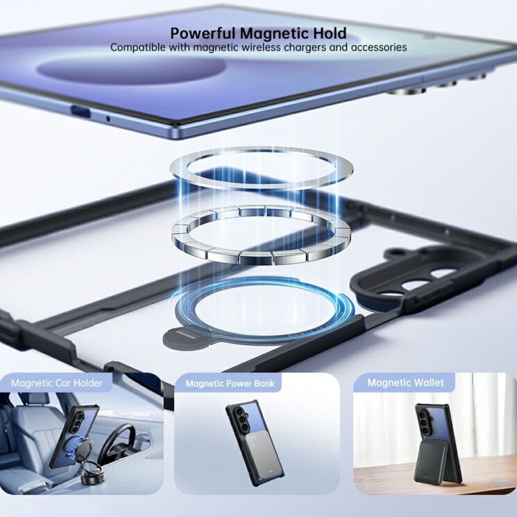 Защитный чехол XUNDD Rugged Case with MagSafe (FF) для Samsung Galaxy Fold 8 Ultra - Black (424064B) Защитный чехол XUNDD Rugged Case with MagSafe (FF) для Samsung Galaxy Fold 8 Ultra - Black: фото 10 из 10