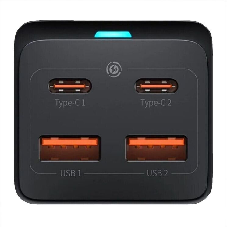 Сетевое зарядное устройство Baseus GaN3 Pro Desktop Fast Charger 2U+2C (100W) CCGP000101 - Black: фото 7 из 30