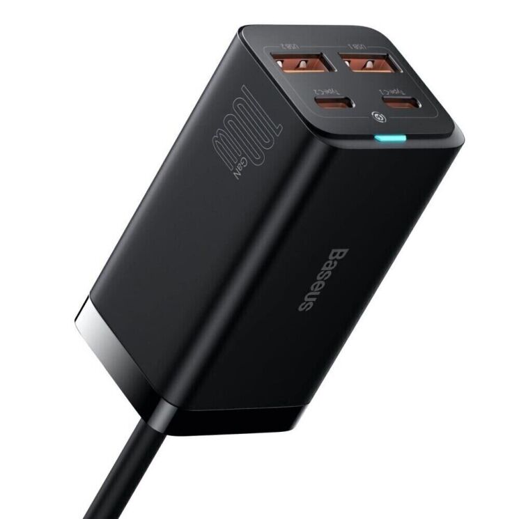 Сетевое зарядное устройство Baseus GaN3 Pro Desktop Fast Charger 2U+2C (100W) CCGP000101 - Black: фото 2 из 30