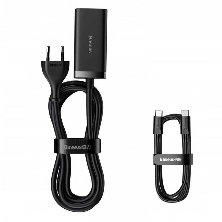 Сетевое зарядное устройство Baseus GaN3 Pro Desktop Fast Charger 2U+2C (100W) CCGP000101 - Black: фото 8 из 30