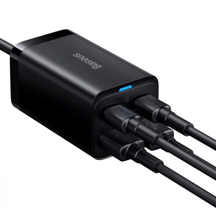 Сетевое зарядное устройство Baseus GaN3 Pro Desktop Fast Charger 2U+2C (100W) CCGP000101 - Black: фото 5 из 30