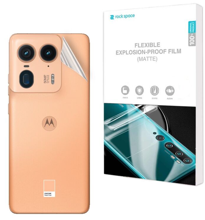 Антиблікова плівка на задню панель RockSpace Explosion-Proof Matte для Motorola Edge 50 Ultra: фото 1 з 9