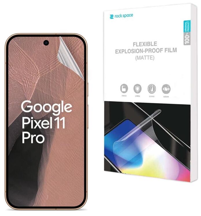 Антибликовая пленка на экран RockSpace Explosion-Proof Matte для Google Pixel 11 Pro: фото 1 из 8