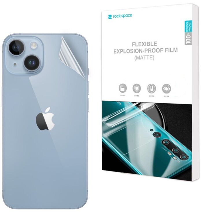 Антиблікова плівка на задню панель RockSpace Explosion-Proof Matte для Apple iPhone 14: фото 1 з 9