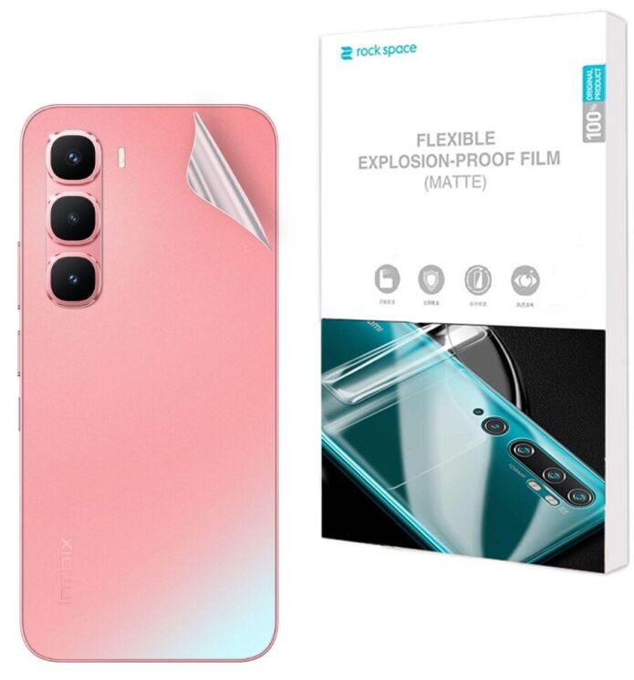 Антибликовая пленка на заднюю панель RockSpace Explosion-Proof Matte для Infinix Hot 60 Pro: фото 1 из 9