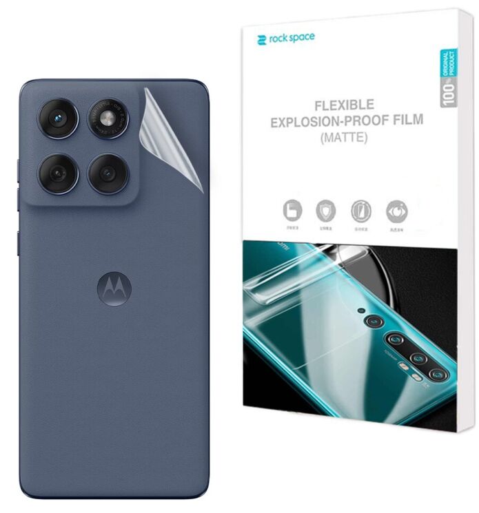 Антибликовая пленка на заднюю панель RockSpace Explosion-Proof Matte для Motorola Edge 60 Fusion: фото 1 из 9