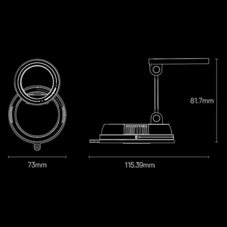 Автомобильный держатель Baseus PrimeTrip VC2 Flex (C0013801) - Black: фото 10 из 12