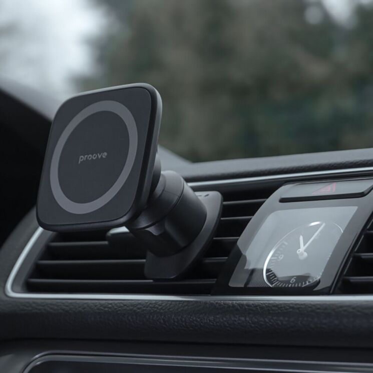 Автомобільний тримач Proove Block Magnetic Air Outlet Car Mount Magnetic Ring - Black: фото 8 з 8